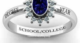 Custom Class Ring for woman Personalized class ring, high shool ring, class ye - £102.31 GBP