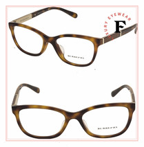 BURBERRY BE2232F Brown Havana Eyeglasses Optical Check Plaque Frame 53mm... - £108.72 GBP