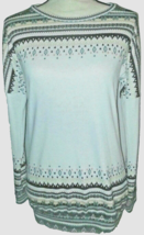 Mason Mackenzie Womens Fair Isle Sweater Size XS Crew Neck Long Sleeve - $7.84