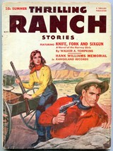 Thrilling Ranch Stories Pulp Summer 1953-Hank Williams- Harvey Girls G/VG - £35.39 GBP