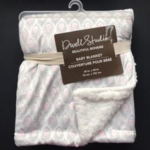 Dwell Studio Paisley Baby Blanket Boheme Feather Sherpa - £31.96 GBP
