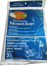 Kenmore Upright Type U 50688 and 50690 Vacuum Cleaner Bags - £3.12 GBP