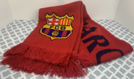 FCB Luis Suárez SUAREZ 9 Football Barcelona Scarf 52&quot; Futbol soccer Pre-Owned - £11.86 GBP