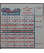 6 Sheets ARIZONA CHARLIE&#39;S Casino Multi Race Keno Playing Game Sheet Las... - $5.95