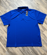 Under Armour Golf Polo Shirt Mens Size 4XL Blue Short Sleeve Heatgear Lo... - $38.55