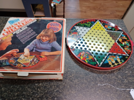 Vintage 1977 Chinese Checkers Deluxe Tin Steven Pixie Game Incomplete - £27.14 GBP
