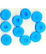10 BLUE Replacement Earbud Soft FOAM CUSHION Covers 5 pair Cushions Foam... - $24.03 CAD