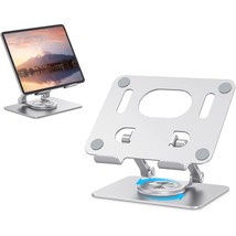 Tablet Stand, Swivel Tablet Stand With 360 Rotating Base, Adjustable Tablet Hold - £39.27 GBP
