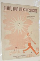 Vintage Twenty Four Hours Of Sunshine Sheet Music 1949 - $4.94