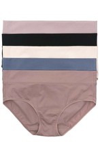 Felina, 5-Pack Pima Cotton Wide Waistband Hipsters Size: XS, Color: Black - £27.87 GBP