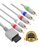 6FT HD TV Component RCA Audio Video AV Cable Cord Plug for Nintendo Wii ... - £19.57 GBP