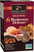 6 Mushroom Defense Herbal Tea, Caffeine Free 20 Tea Bags, 1 Count - $12.19