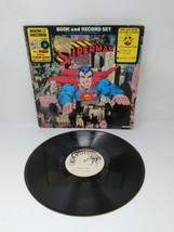 Superman Book and Record Set 1976 LP DC Comics Power Records BR 514 - £18.94 GBP