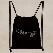 Drawstring Backpack Portable Sports Bag Sundries Bag Drawstrings Belt Riding Bac - £18.39 GBP