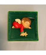 Hallmark Angel Christmas Stocking Hanger Holder Red Vintage - £11.69 GBP