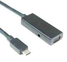 16Ft Usb 3.1 Gen 1 Type-C Male To Female Active Extension Cable 5 Gbps - £41.55 GBP