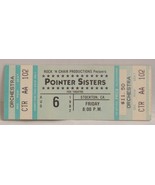 THE POINTER SISTERS - VINTAGE 1976 UNUSED WHOLE CONCERT TICKET - $279.60 MXN