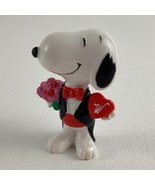 Peanuts Gang Snoopy Action Figure PVC Beagle Pup Dog Valentine Tuxedo Wh... - $14.80