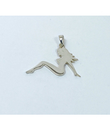 Long-Hair Female Body Pendant 925 Sterling Silver, Handmade Female Form ... - £47.16 GBP