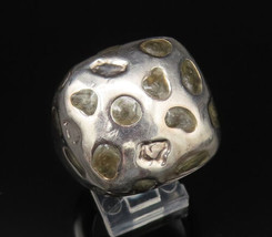 SIMON SEBBAG 25 Silver - Vintage Filled Cobblestone Dome Ring Sz 9 - RG2... - £53.50 GBP