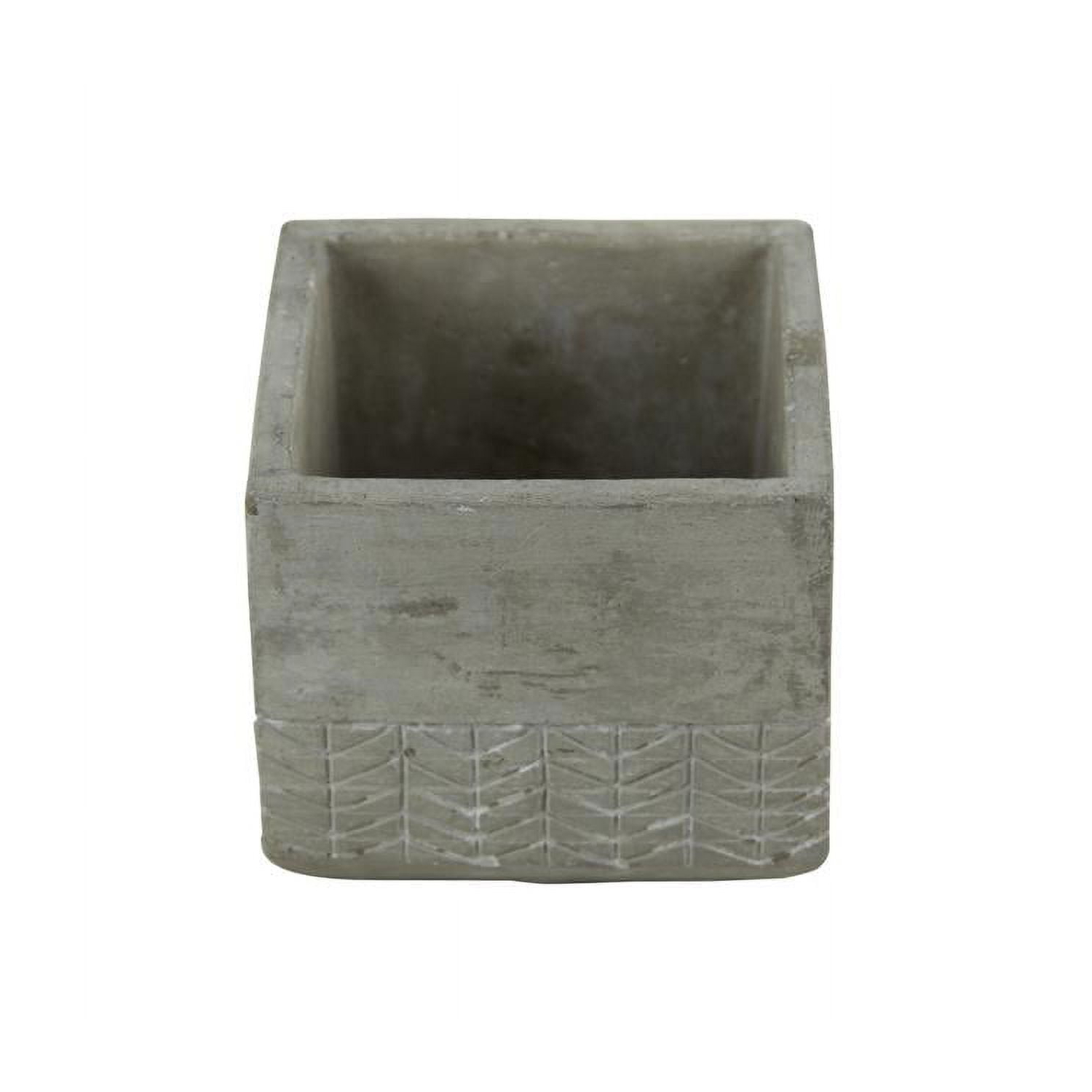 Cheungs Square Cement Planter with Arrow Design - $20.96
