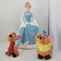 Vintage Cinderella Jack &amp; Gus Walt Disney Productions Porcelain Figurines Set - £31.31 GBP