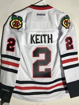 Reebok Women&#39;s Premier NHL Jersey Chicago Blackhawks Duncan Keith White sz M - £26.90 GBP