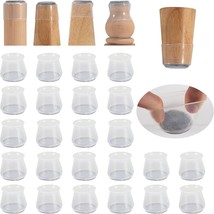 24PCS Upgraded Silicone Chair Leg Floor Protectors for Hardwood Floors,... - £12.65 GBP