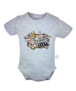 Eat Sleep JDM STICKER BOM Newborn Jumpsuit Baby Romper Bodysuit Infant C... - £8.35 GBP
