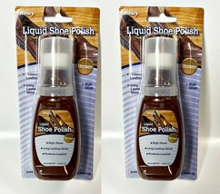 LOT OF 2 Allary #903-16 Liquid Shoe Polish, Brown, 2.53 fl. oz - $7.90