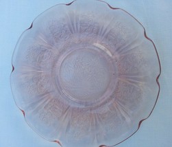 CHERRY BLOSSOM 5 1/2&quot; Pink Saucer Depression Glass Jeannette Glass Company - £5.88 GBP