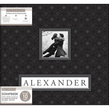 American Crafts K&amp;Company Frame-A-Name Post Bound Album 12X12 inches, Black - £31.19 GBP