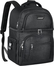 Cooler Backpack,30 Cans Insulated Backpack Cooler Leakproof Double Deck Cooler - £32.12 GBP