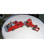 VINTAGE DINKY TOYS DIE-CAST 109 WB LAND ROVER FIRE SERVICES &amp; Matchbox Ford - $34.65
