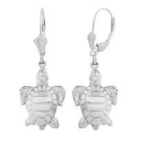 Sterling Silver Detailed Sterling Silver Sea Turtle Earring Set (small) - £18.21 GBP