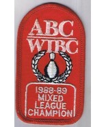 Women&#39;s International Bowling Congress ABC Iron On Sew On Patch 2&quot; x 3 1/2&quot; - £3.09 GBP