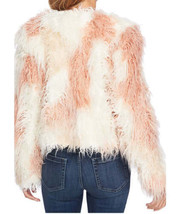 Cece Womens Two Tone Shaggy Faux Fur Jacket,Size Small,Ivory - £71.73 GBP