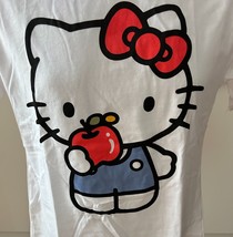 Sanrio Hello Kitty with Apple T Shirt | Ladies Size Small | Sanrio Branded - £15.73 GBP
