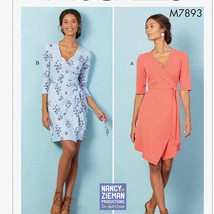 Curvy Chic Wrap Dress Pattern by Nancy Zieman - Plus Sizes 18W-24W Sewing Kit - $34.60