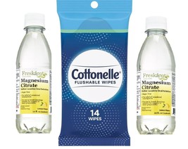 Magnesium Citrate Laxative (2) Lemon - 10 oz each + Wipes, Generic - $16.70