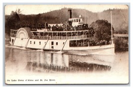 Paddle Wheel Steamer St Joe Lake Couer D&#39;Alene Idaho ID 1908 DB Postcard P18 - £13.47 GBP