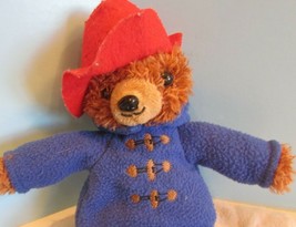 8 &quot; Vintage Paddington Bear Blue Jacket Red Hat , - £9.71 GBP