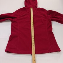 L.L. Bean Women's Pink/Red Full Zip Fleece Hoodie Jacket Pockets Size Small image 5