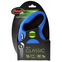 [Pack of 2] Flexi New Classic Retractable Tape Leash - Blue Medium - 16&#39; Tape... - £62.55 GBP