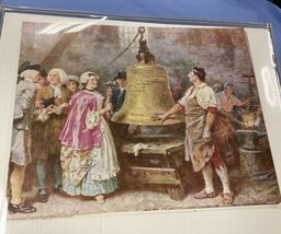 Vintage Paper Poster Art Print 16”x20” Colonial America Liberty Bell AP1 - $13.86