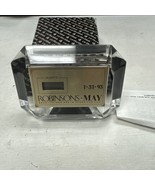 Vtg RARE Quartz Plastic Desk Clock Advertising ROBINSONS-MAY 1-31-93 Unt... - $537.10 MXN