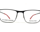 Under Armour Eyeglasses Frames UA 5006/G 003 Black Red Square Full Rim 5... - $65.36