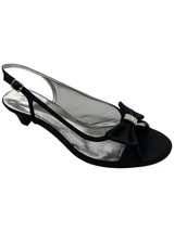 David Tate Slingback Evening Sandals Foxy Black 9M NIB - $34.60