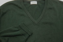 GORGEOUS Vintage Brooks Brothers Dark Green Sea Island Cotton Sweater 48 XL - £50.16 GBP