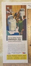 Vtg Print Ad Parker Products Wringer Washer Detroit Buy Victory Bonds 13... - $12.73